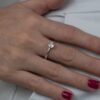Anel de Prata Zirconia Cravejada 6mm A383
